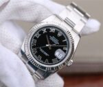 Replica Rolex DateJust 36mm SS 116234 ARF Black Dial Roman Markers 904L Oyster Bracelet SA3135 - Image 2