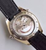 Replica Omega Planet Ocean SS GMT Black Dial Orange Markers Rubber Strap A8605 - Image 5