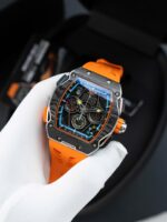 Richard Mille RM65-01 Replica Watches Orange Rubber Strap 44.5??49.9mm