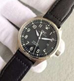 Replica IWC MKF Mark XVIII IW327001 Black Dial Leather Strap - Image 2