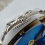 Rolex DateJust Knock Off Watches Blue Dial Moissanite Diamonds Clean Factory 41mm - Image 9