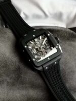 Hublot Replica 1:1 Watch Black Ceramic Square Bang Unico Chronograph 42mm - Image 7