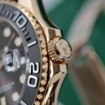 Rolex Yacht-Master 18K Rose Gold Case Replica Watch Black Dial 40mm - Image 8