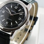 Omega Seamaster Mechanical Watch 40mm Italian imported calfskin black leather(1:1 replica) - Image 3