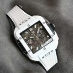 Hublot Replica 1:1 Watch Square White Ceramic Bang Unico Chronograph Factory BBF 42mm