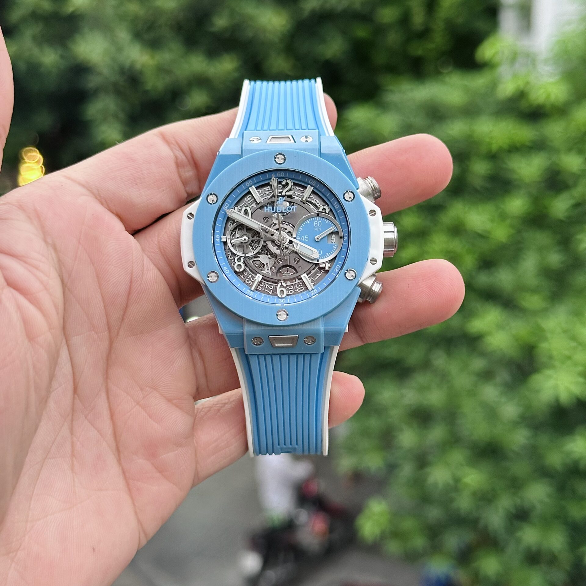 4CF183CF-4A13-C445-2093-CAFD819AF1E2.jpg Hublot Replica 1:1 Watch Big Bang Unico Sky Blue 42mm - Image 1