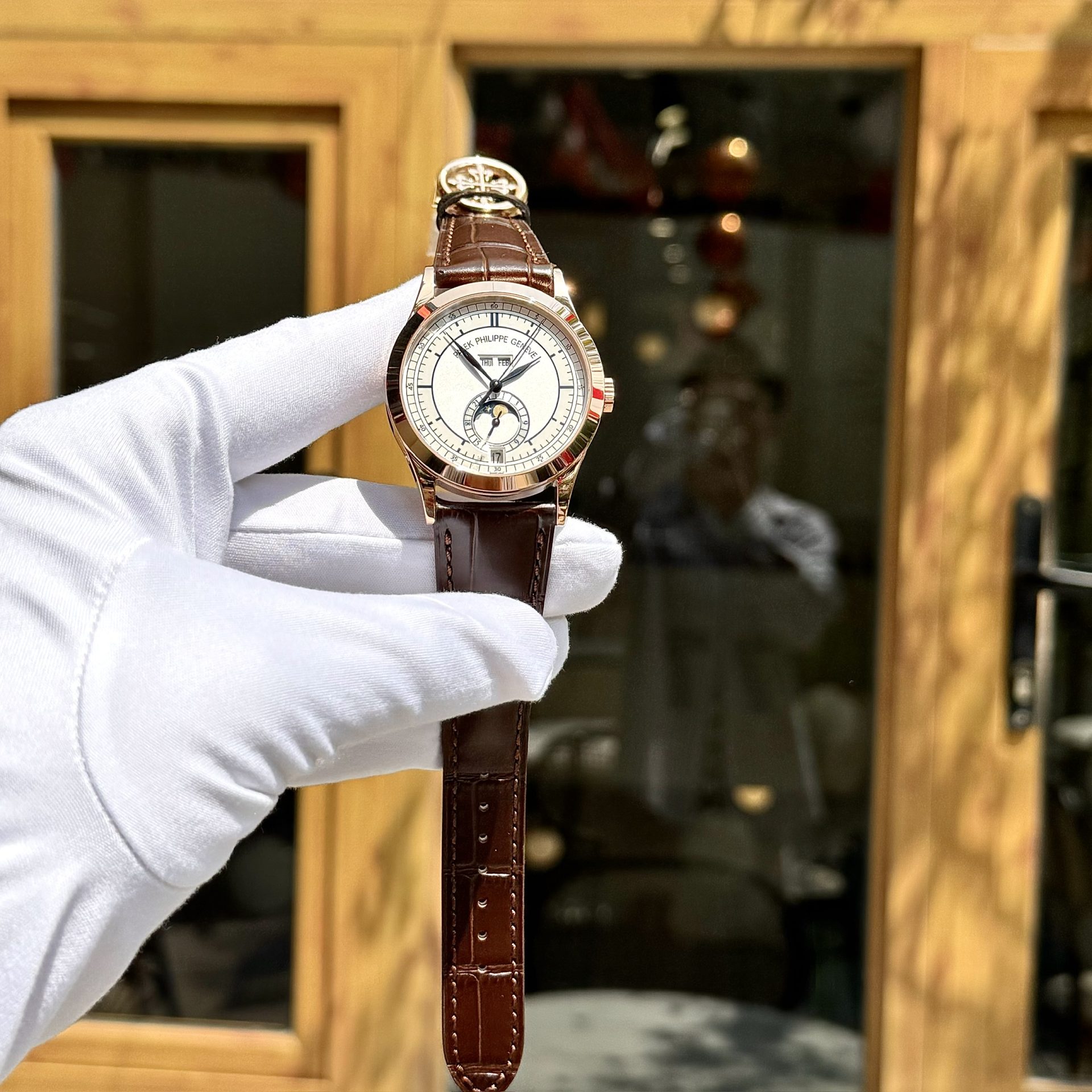 4D0350BD-6AF3-7D88-5AA1-83D33C31EDB9.jpg Patek Philippe Replica Watch Complications 5396R Men Leather Strap GR Factory 38.5mm - Image 1
