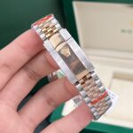 Rolex Rep 11 Watch DateJust 18K Rose Gold Wrapped Chocolate Dial GM Factory 36mm - Image 7