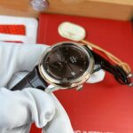 Omega De Ville Prestige Power Reserve Replica 11 Watch Dial Chocolate Leather Strap 39.5mm - Image 5