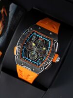 Richard Mille RM65-01 Replica Watches Orange Rubber Strap 44.5??49.9mm - Image 3