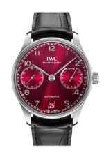 IWC Portuguese 7 Day Power Reserve Burgundy Dial Stainless steel Watch IW500714(1:1 replica)