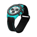 ROLEX Diw Daytona quartz fiber celeste invert 40mm oyster black(1:1 replica) - Image 3