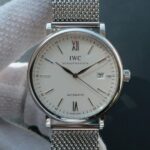 Replica IWC MK Portofino IW356505 Automatic White Dial SS Mesh Bracelet
