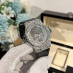 Hublot Replica 1:1 Watch Classic Fusion Skull Full Diamond Moissanite 42mm - Image 4