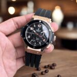 Hublot Rep 1:1 Watch Big Bang Chronograph King Gold Black Ceramic Bezel 44mm - Image 2