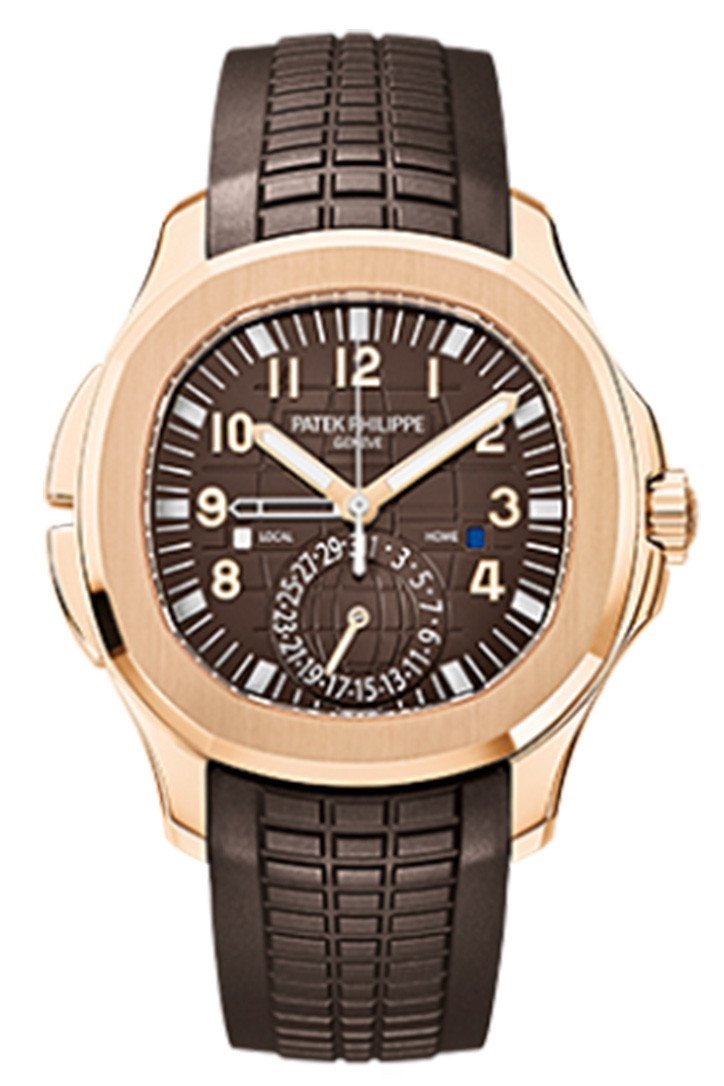 51680341-FD9A-45E4-65C7-C49CA0889368.jpg Patek Philippe Aquanaut Brown Embossed Arabic Dial Rose Gold Composite Men’s Watch 5164R-001(1:1 replica) - Image 1