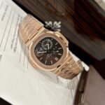 Patek Philippe Replica Watch Nautilus 5712 Rose Gold Plated Black Dial GRF 40mm - Image 3