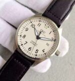 Replica IWC MKF Mark XVIII IW327002 White Dial Leather Strap A2892 - Image 2