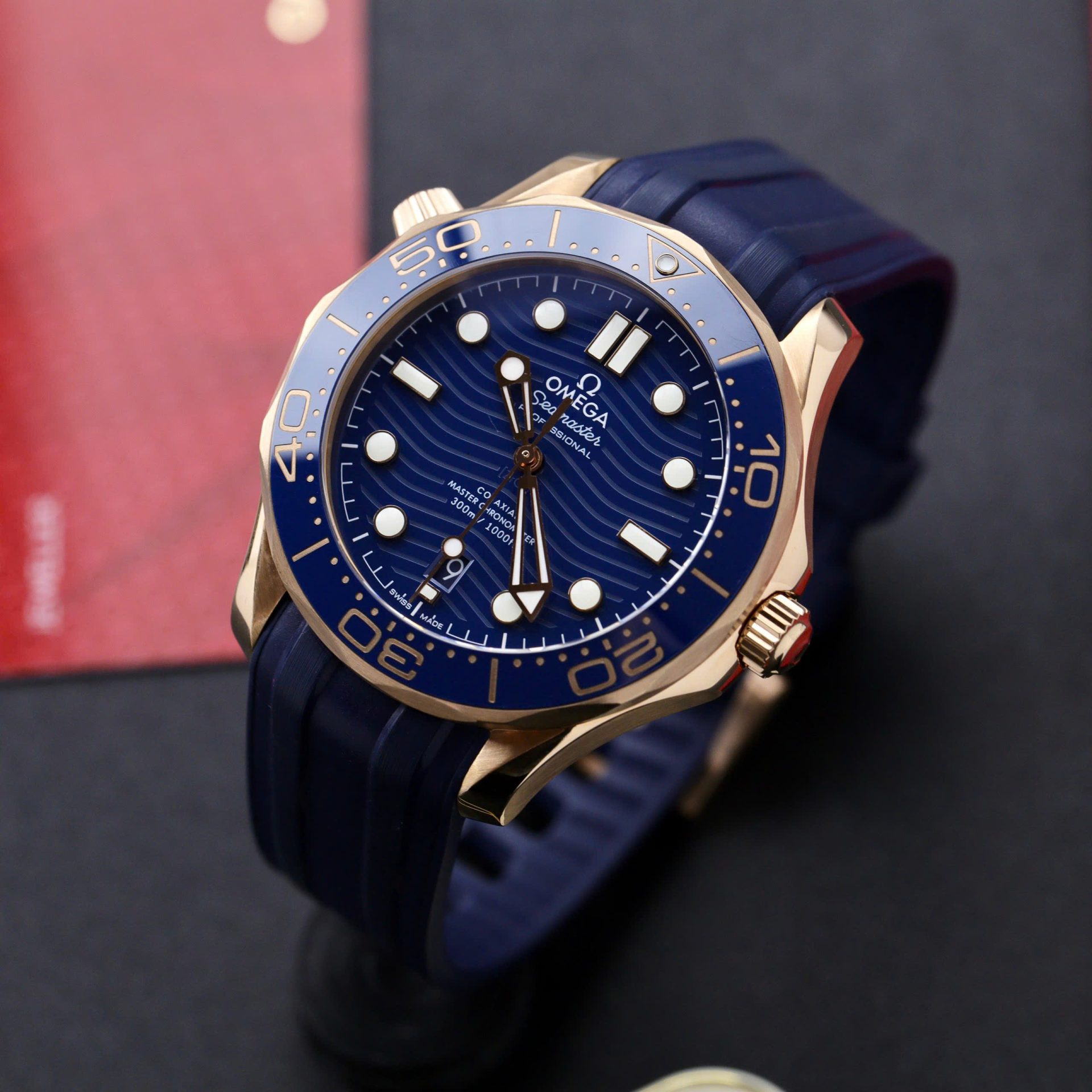 51F2C514-7A64-6DDF-E0C4-F516CD87778B.jpg Omega Seamaster Diver 300M Good Imitation Watches Blue Dial Rubber Strap VS Factory 42mm - Image 1