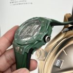Hublot Best Replica Watch Big Bang Sang Bleu II Green Ceramic BBF 45mm - Image 7