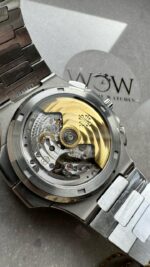 Replica PATEK PHILIPPE PPF Nautilus Chronograph Travel 5990 SS Grey Dial Stick on SS Bracelet A28-520 - Image 5