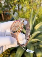 Rolex Replica 1:1 Watch Daytona Gold Wrapped Moissanite Diamond 40mm - Image 5