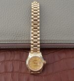 Replica Rolex DateJust 31mm Fluted Bezel RG Case RG Gold Dial A2235 - Image 8