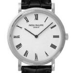 Patek Philippe Calatrava White Dial 18k White Gold 36mm Men’s Watch 5120G(1:1 replica)