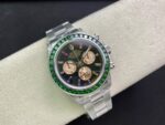Rolex Daytona-Modified green diamond-white gold color(1:1 replica) - Image 4