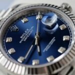Rolex DateJust Knock Off Watches Blue Dial Moissanite Diamonds Clean Factory 41mm - Image 6