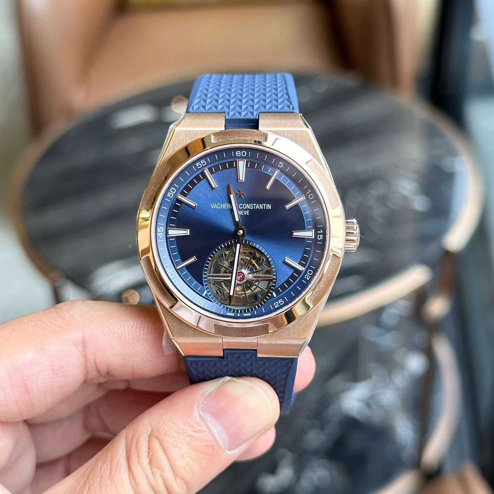 53453E2F-2DBE-4451-9BBD-5C22A983AEF0.jpg Vacheron Constantin Overseas 6000V Tourbillon Rubber Strap Replica Watch 42.5mm - Image 1