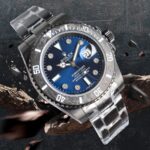 ROLEX Rolex Customized Submariner-Diamond Dial-Carbon Fiber Bezel-Black Blue(1:1 replica) - Image 2
