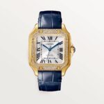 fake cartier watch Santos medium model Manufacture mechanical movement with automatic winding caliber 1847(1:1 replica) - Image 3