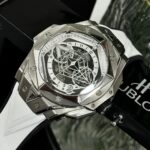 Hublot Replica 1:1 Watches Big Bang Sang Bleu ll Titanium Men s Rubber Strap Factory BBF 45mm - Image 2
