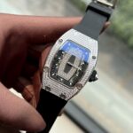 Richard Mille Replica 11 Watch RM007 Women s with Stone Rubber Strap 36mm - Image 3
