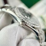 Rolex DateJust Green Dial Copies Watch Moissanite Diamonds Custom Clean Factory 41mm - Image 7