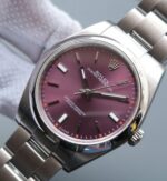 Replica Rolex Oyster Perpetual 39mm 114300 Red Grape Dial on SS Bracelet SH3132 - Image 2
