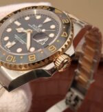 Replica Rolex GMT-Master II 116713 LN Black Ceramic Thick YG Wrapped Noob A3186 - Image 4