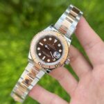 Rolex Replica Watch Yacht-Master Chocolate Dial Demi Strap EW Factory 40mm - Image 3