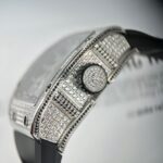 Richard Mille RM 010 Replica 1:1 Watch Silver With Stone Bezel AG 40MM - Image 4