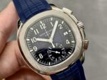 Fake Patek Philippe Replica Watch Aquanaut Chronograph White Gold Blue Dial 5968G-001 MMA(1:1 replica) - Image 8