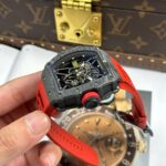Richard Mille RM35-01 Rafael Nadal Carbon NTPT Copies Watches Red Rubber Strap ZF Factory 49,9x43mm - Image 5
