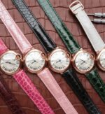 Replica Cartier Ballon Bleu 33mm RG White Textured Dial Leather Strap - Image 8