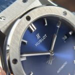 Hublot Classic Fusion Titanium Imitation Watches Blue Dial Weight 84 Grams Super Light JJZ Factory 42mm - Image 6