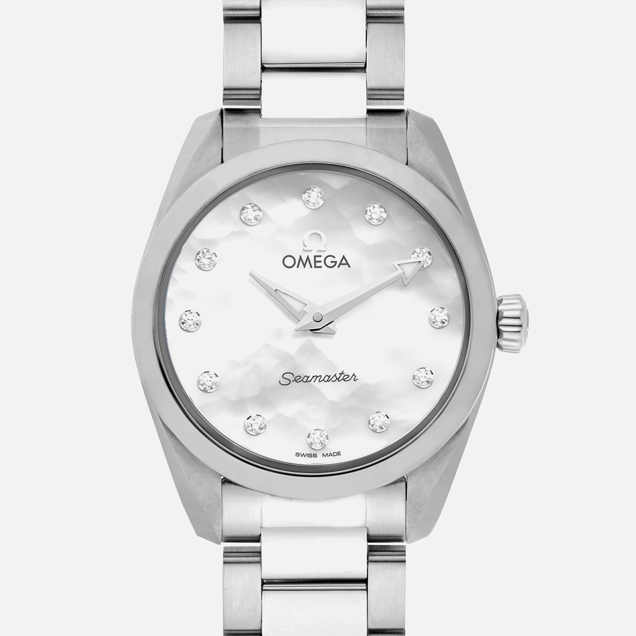 580C5C9F-4D64-61D2-AD67-68938724C9B6.jpg Seamaster Aqua Terra 150M Quartz 28mm Mother-Of-Pearl Dial With Diamonds(1:1 replica) - Image 1