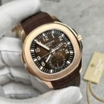 Patek Philippe Aquanaut 5164 Brown Dial Custom 18K Gold Wrapped 40.8mm - Image 4