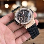 Hublot Replica 1:1 Watch Big Bang Chronograph King Gold Black Rubber Strap 44mm - Image 2