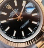 Replica Rolex DateJust II 41mm SS/YG Black Dial Lumed Marker SS/YG Bracelet A3136 - Image 2