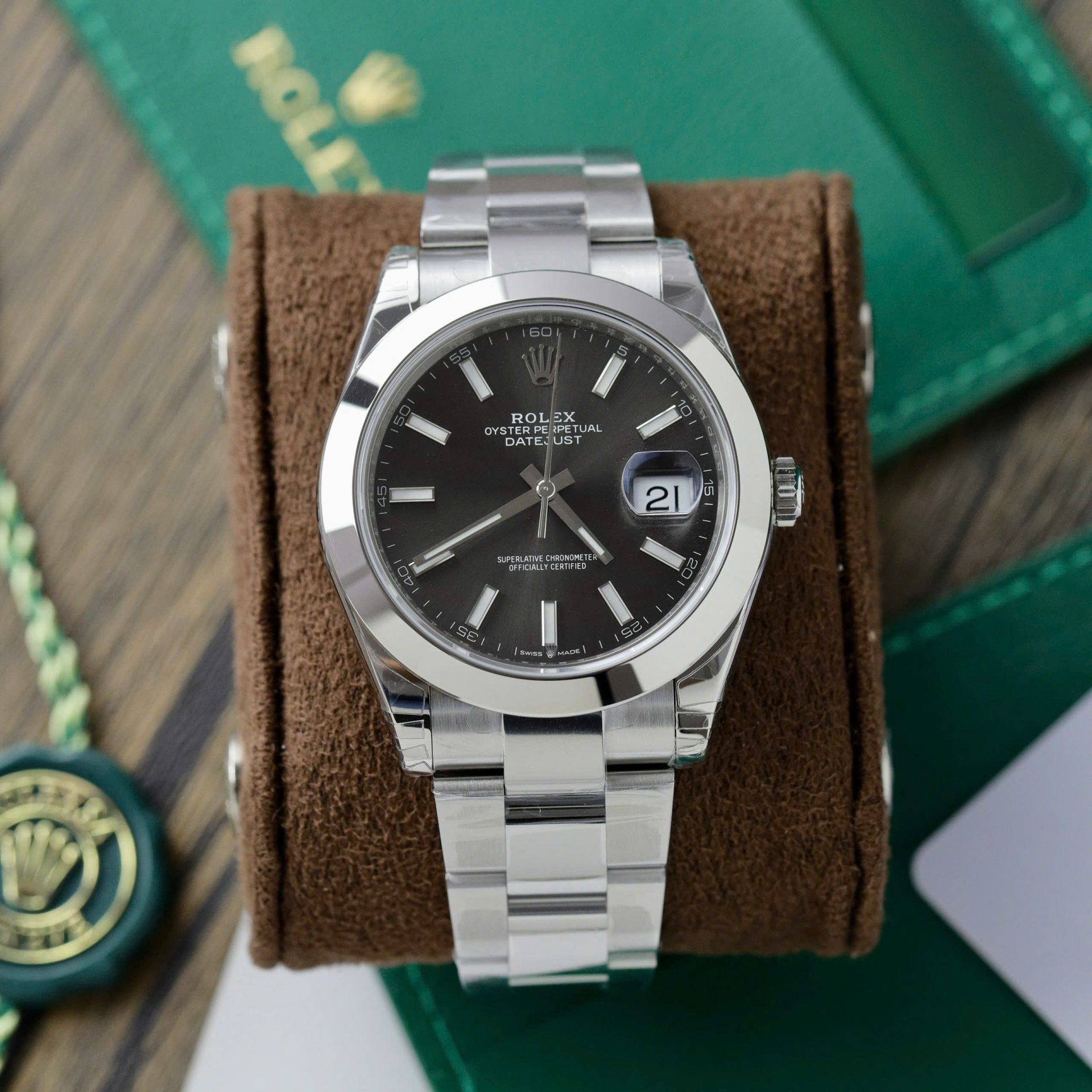 595ED0F1-8A7A-D46F-3644-58EC2762FE5B.jpg Rolex DateJust 126300 Best Replica Watch Men Dial Gray VS Factory 41mm - Image 1