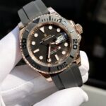 Rolex Yacht-Master Replica 11 Watch Gold Wrapped Black Dial 40mm - Image 4